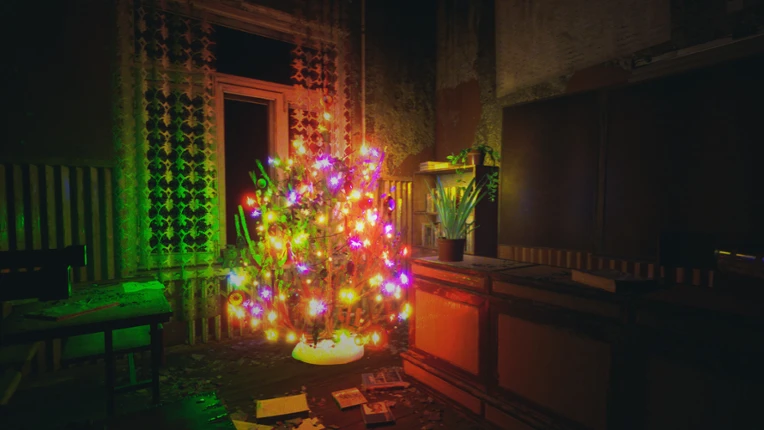 Alone at  School:Christmas Image