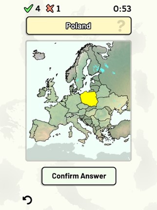 Countries of Europe Quiz screenshot