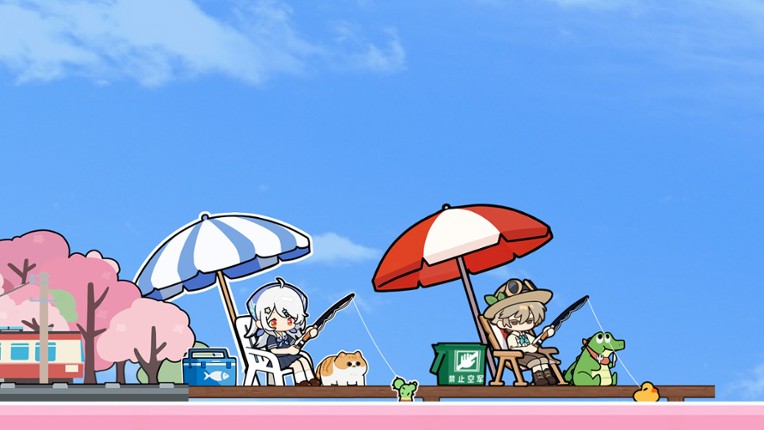 Cozy��Fishing Kitten Image