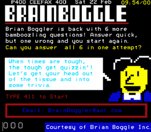 CEEFAX: IN THE TIME OF PLAGUE Image