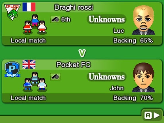 Nintendo Pocket Football Club screenshot