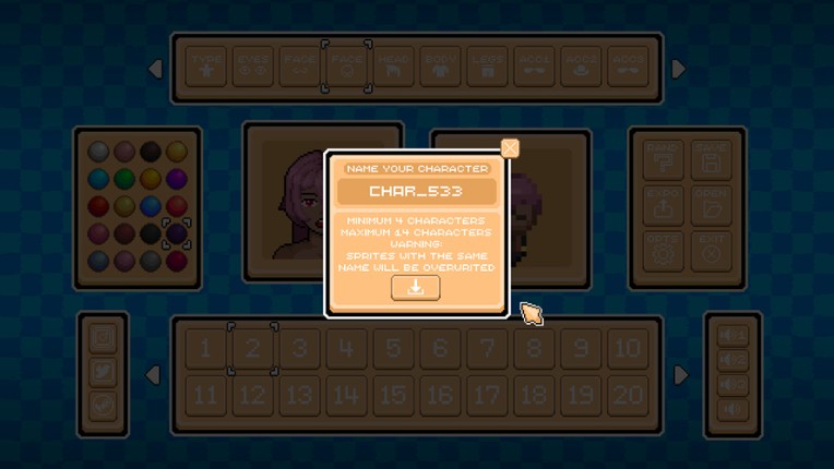 Pixelart Character Creator screenshot