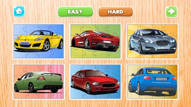 Super Car Puzzle Game Vehicle Jigsaw for kids screenshot