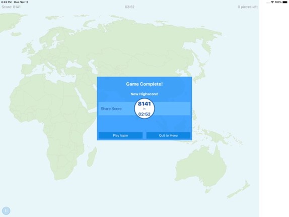 World Jigsaw screenshot