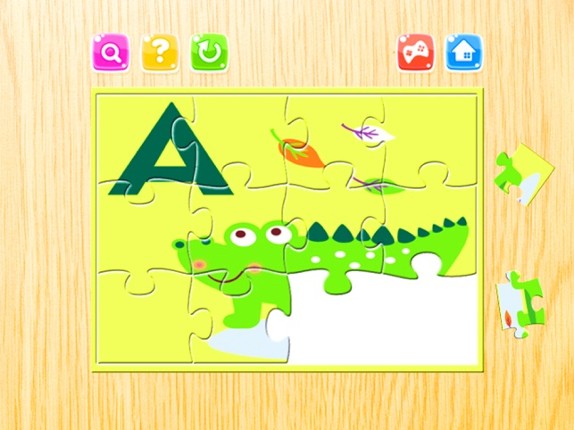 Alphabet  A-Z Animals Jigsaw Puzzles for kids Image
