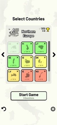Countries of Europe Quiz screenshot
