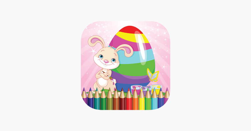 Easter Egg Coloring Book Bunny Painting for Kids Image