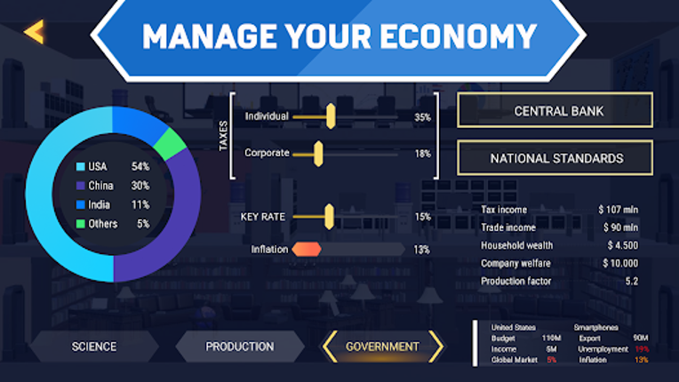 Trade Wars - Economy Simulator screenshot