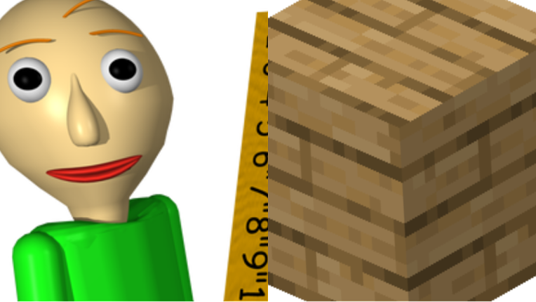 Baldi but Minecraft floor Image
