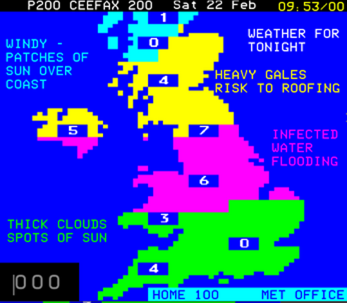 CEEFAX: IN THE TIME OF PLAGUE Image