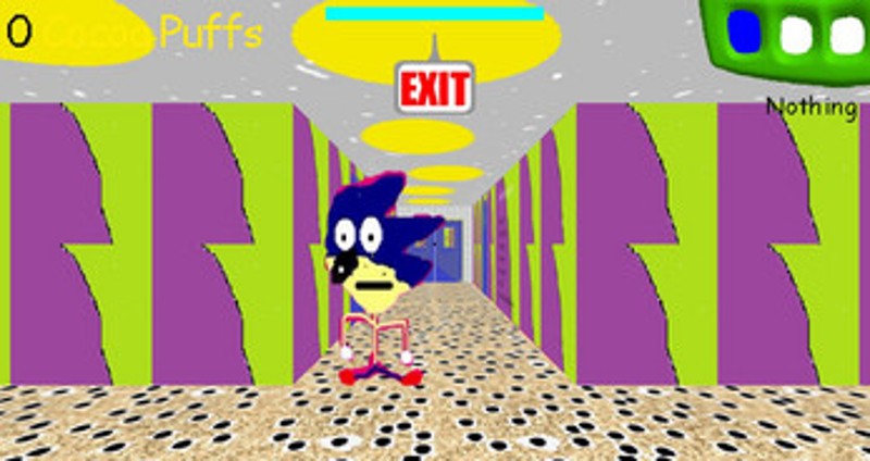Sonik's Basics in Cocoa Puffs and Doin Nothin (Sonic Parody Inside Baldi's Basics) screenshot