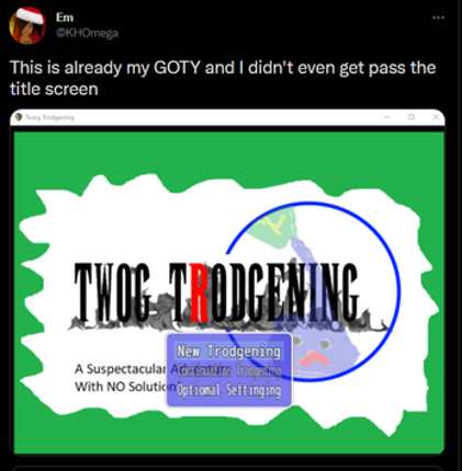 Twog Trodgening screenshot