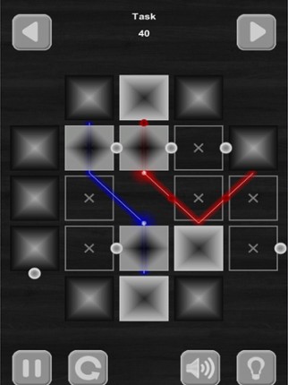Lazers Puzzle. Colored rays screenshot
