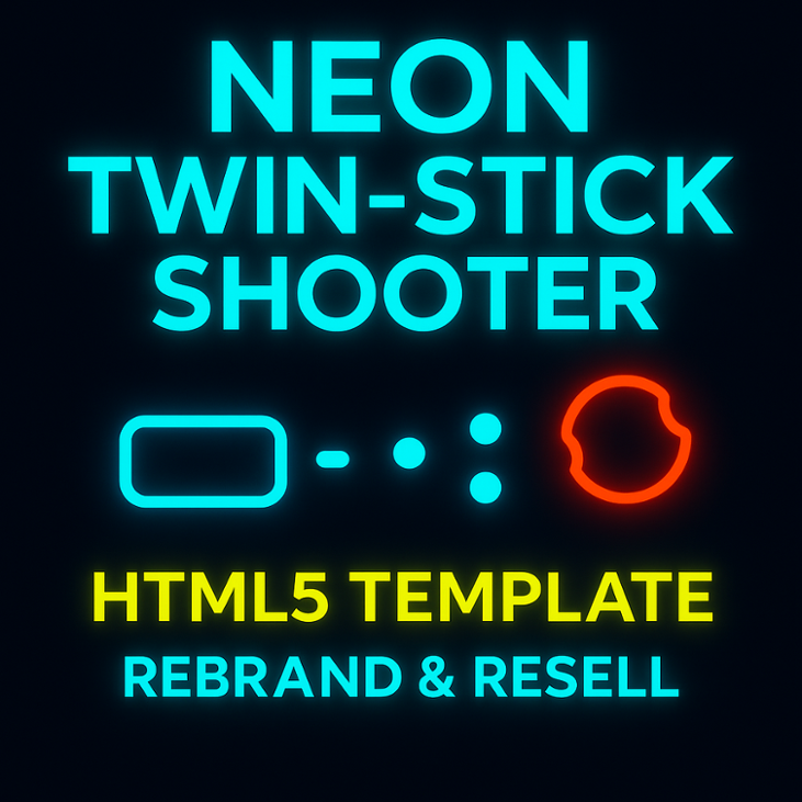 Games like Neon Twin-Stick Shooter – HTML5 Template (Rebrand & Resell)