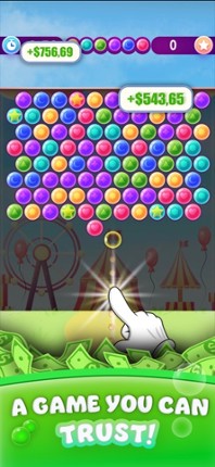Real Money Bubble Shooter Game screenshot
