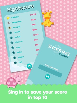 Shooting English - Learning english by game funny and free screenshot