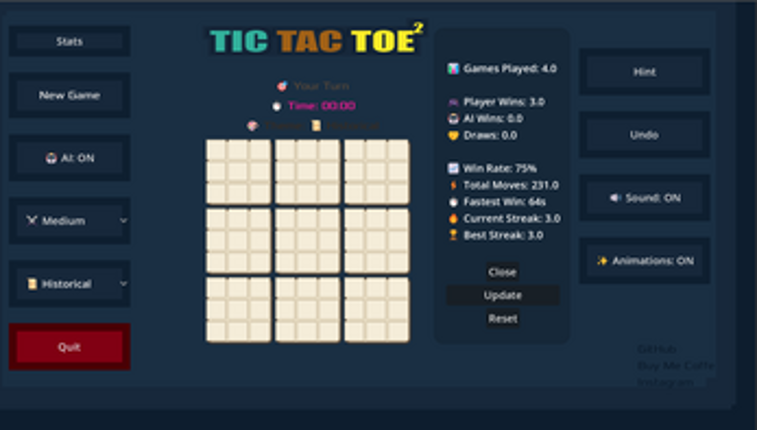 TicTacToe² screenshot