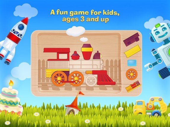 Tim the Fox - Puzzle - free preschool puzzle game screenshot
