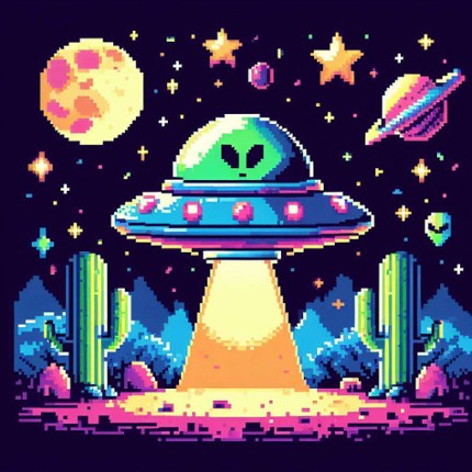 Alien in Space Game Cover