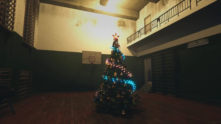 Alone at  School:Christmas Image