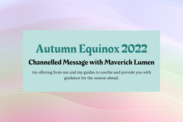 Channelled Message for Autumn Equinox Image