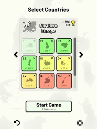 Countries of Europe Quiz screenshot