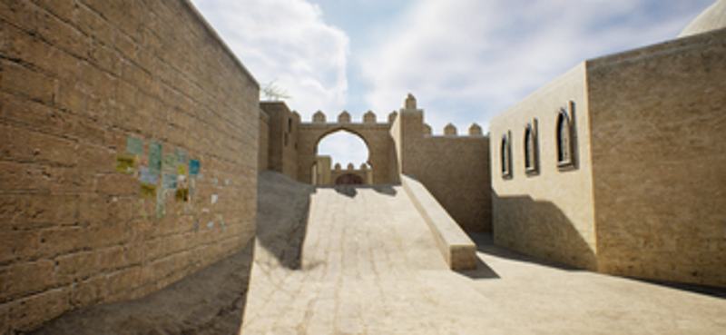 Dust 2 Map Remake in Unreal Engine with Ray Tracing screenshot