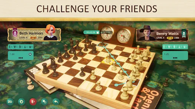 The Queen's Gambit Chess screenshot