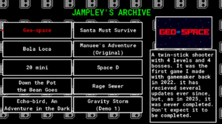 Jampley's Archive - 10 Janky Games screenshot