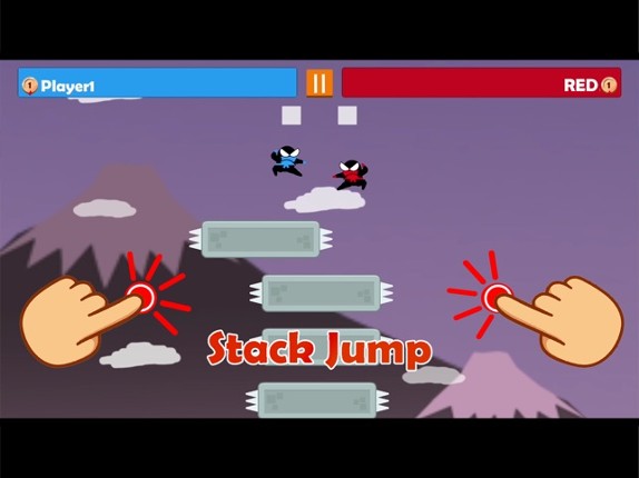 Jumping Ninja Party 2 Player screenshot