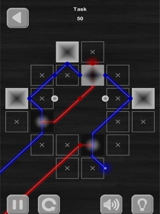 Lazers Puzzle. Colored rays screenshot