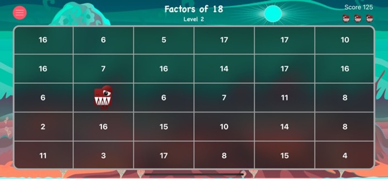 Number Chomp screenshot