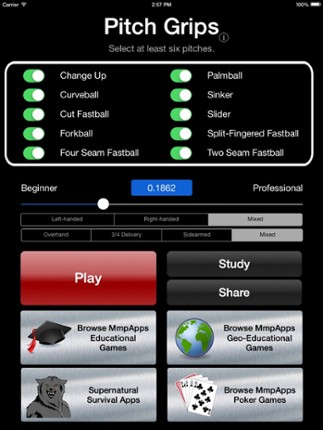 Pitch Grips - A Training App screenshot