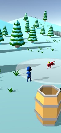 Run Away Dog 3D Image