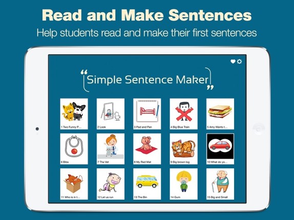 Simple Sentence Maker - Read and Build Your First Sentences screenshot