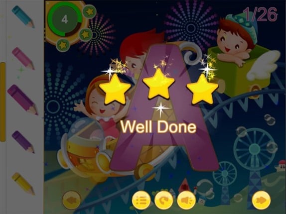 Alphabetty song Alphabet Tracing Coloring game screenshot