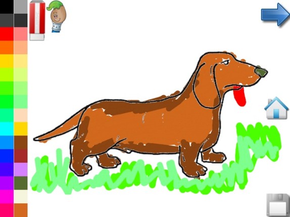 Coloring Book for Toddlers: Dogs ! Color your favorite Puppy coloring pages - FREE app screenshot