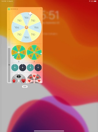 Decision Widget screenshot