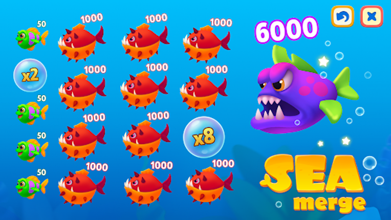 Sea Merge: Fish & Merging Game screenshot