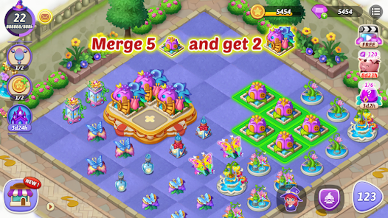 Merge Witches-Match Puzzles screenshot