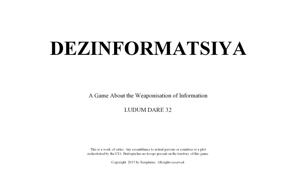 Games like Dezinformatsiya