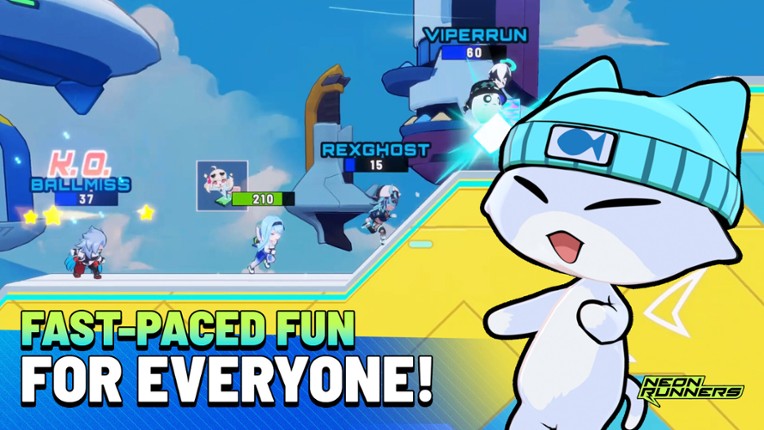 Neon Runners: Craft & Dash screenshot