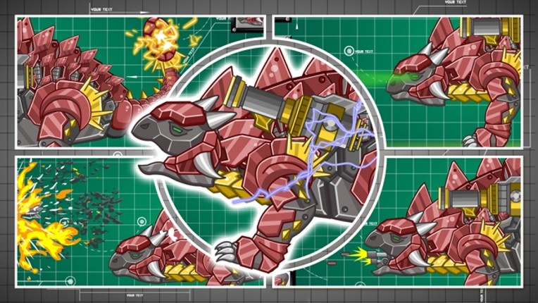 Steel Dino Toy:Mechanic Ankylosaurus-2 player game Image