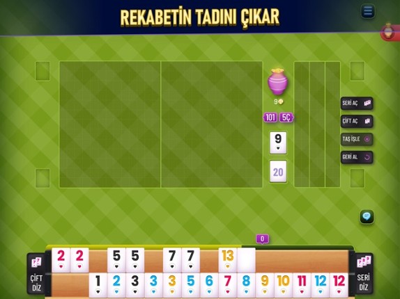 101 Okey Canli - Online Rummy screenshot