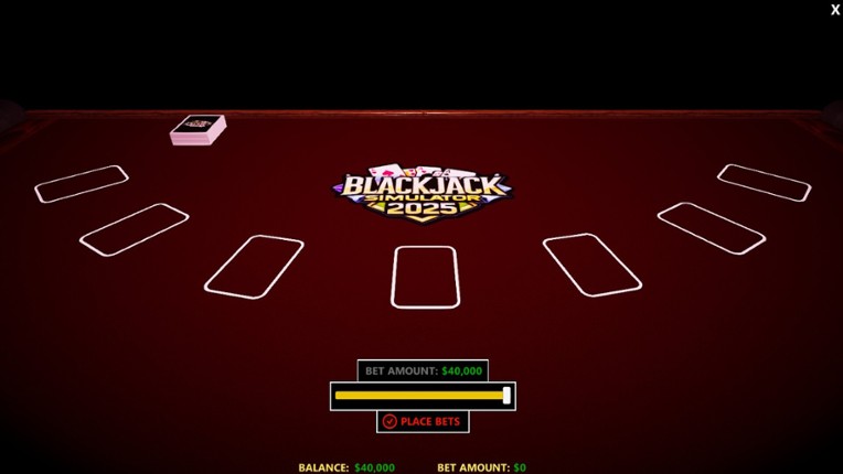 Blackjack Simulator 2025 screenshot