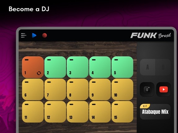 Funk Brasil: DJ MPC drum pads screenshot