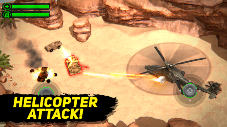 Desert Helicopter Strike 3D screenshot