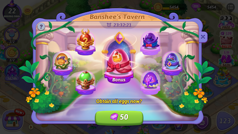 Merge Witches-Match Puzzles screenshot