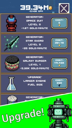 Idle Space Force: Retro Clicker screenshot