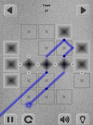 Lazers Puzzle. Colored rays screenshot